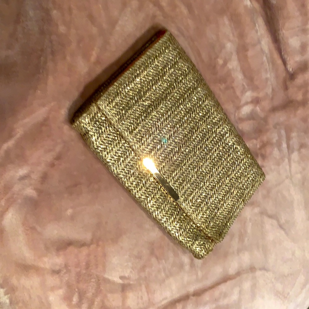 Jessica McClintock gold clutch